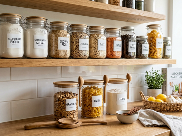 Kitchen Organization with Glass Jars: Simple Ways to Keep Your Kitchen Neat
