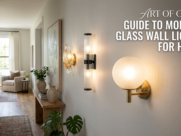 Modern Glass Wall Lights for Home: A Simple Guide by ArtOfGlass