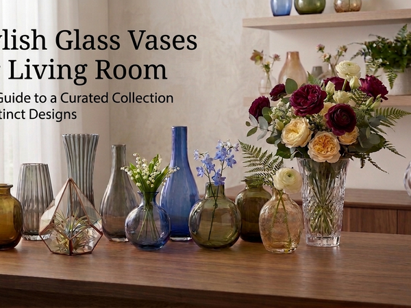Stylish Glass Vases for Living Room: Easy Ideas to Make Your Home Look Beautiful