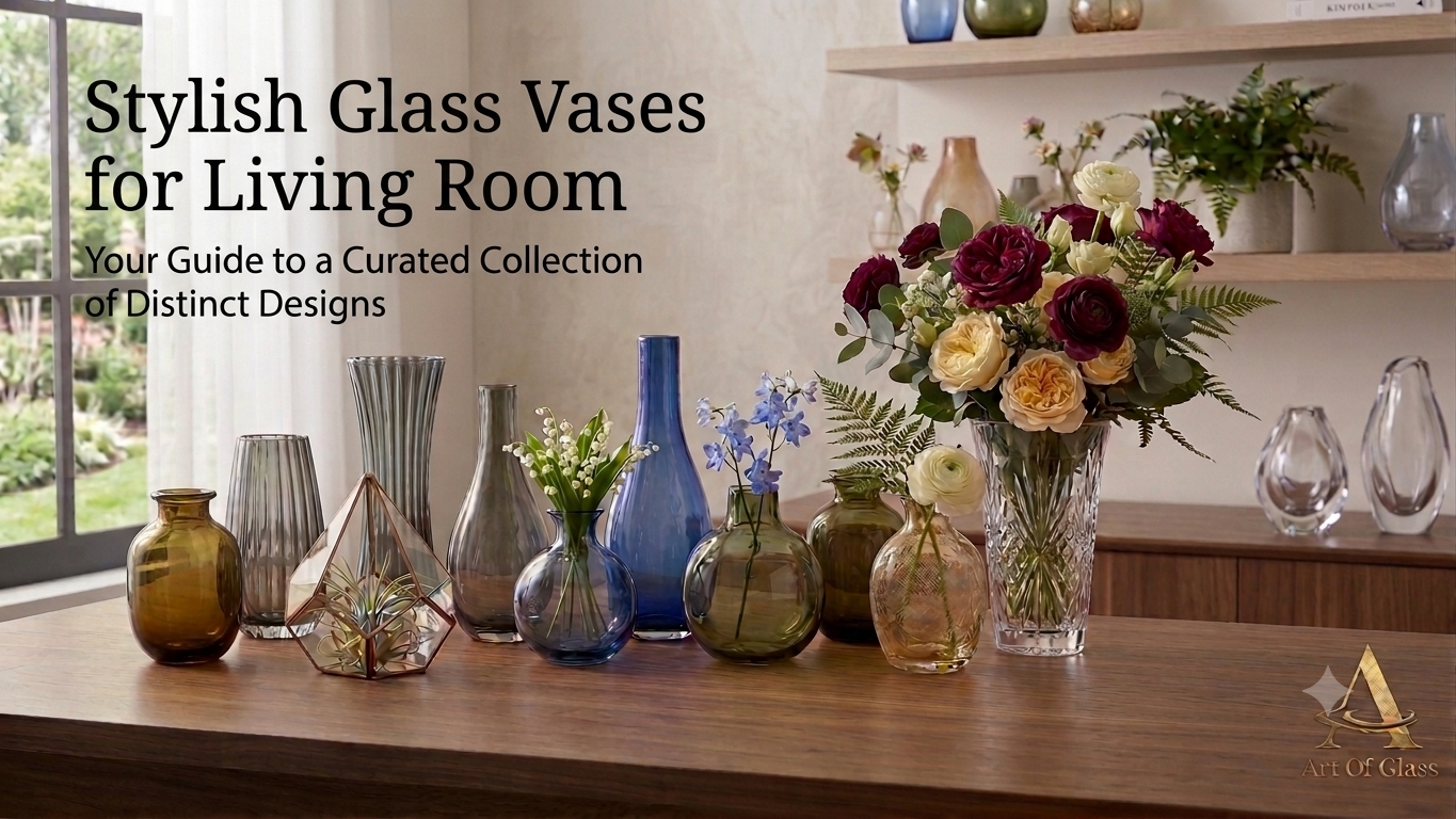 Stylish Glass Vases for Living Room: Easy Ideas to Make Your Home Look Beautiful