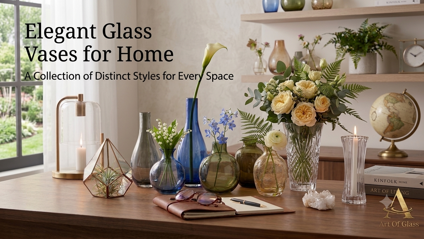 Elegant Glass Vases for Home: Easy Ideas to Make Your Space Beautiful