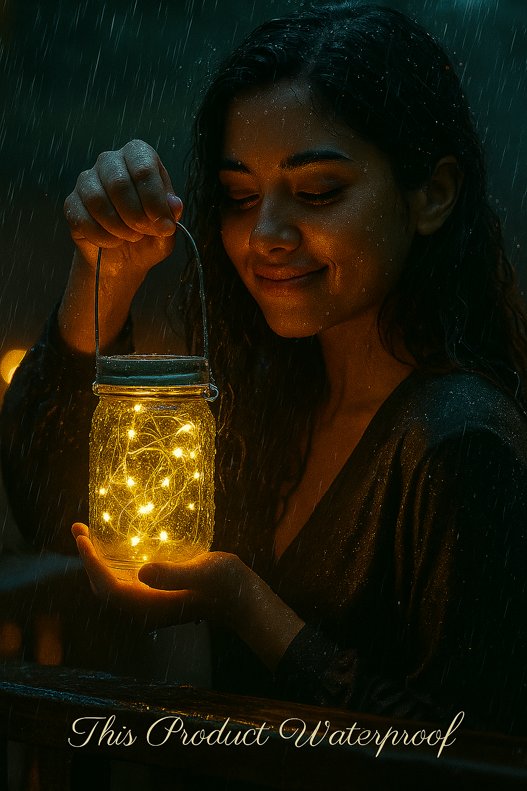 Solar Mason Jar Fairy Light Lantern