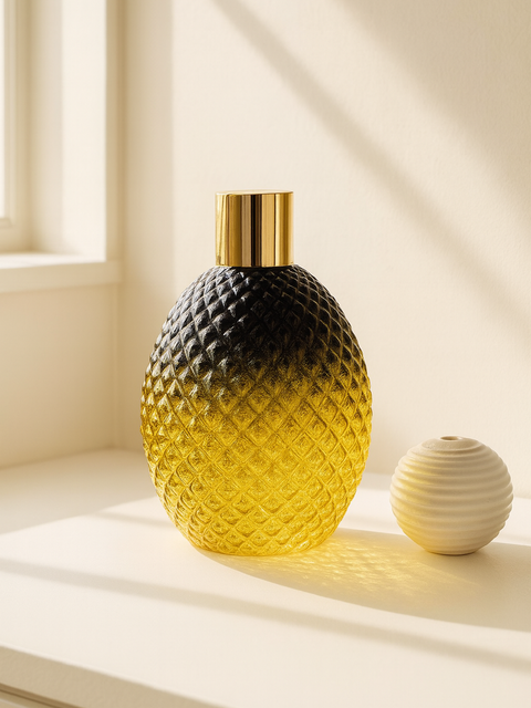 Aurora Luxe Textured Glass Vase