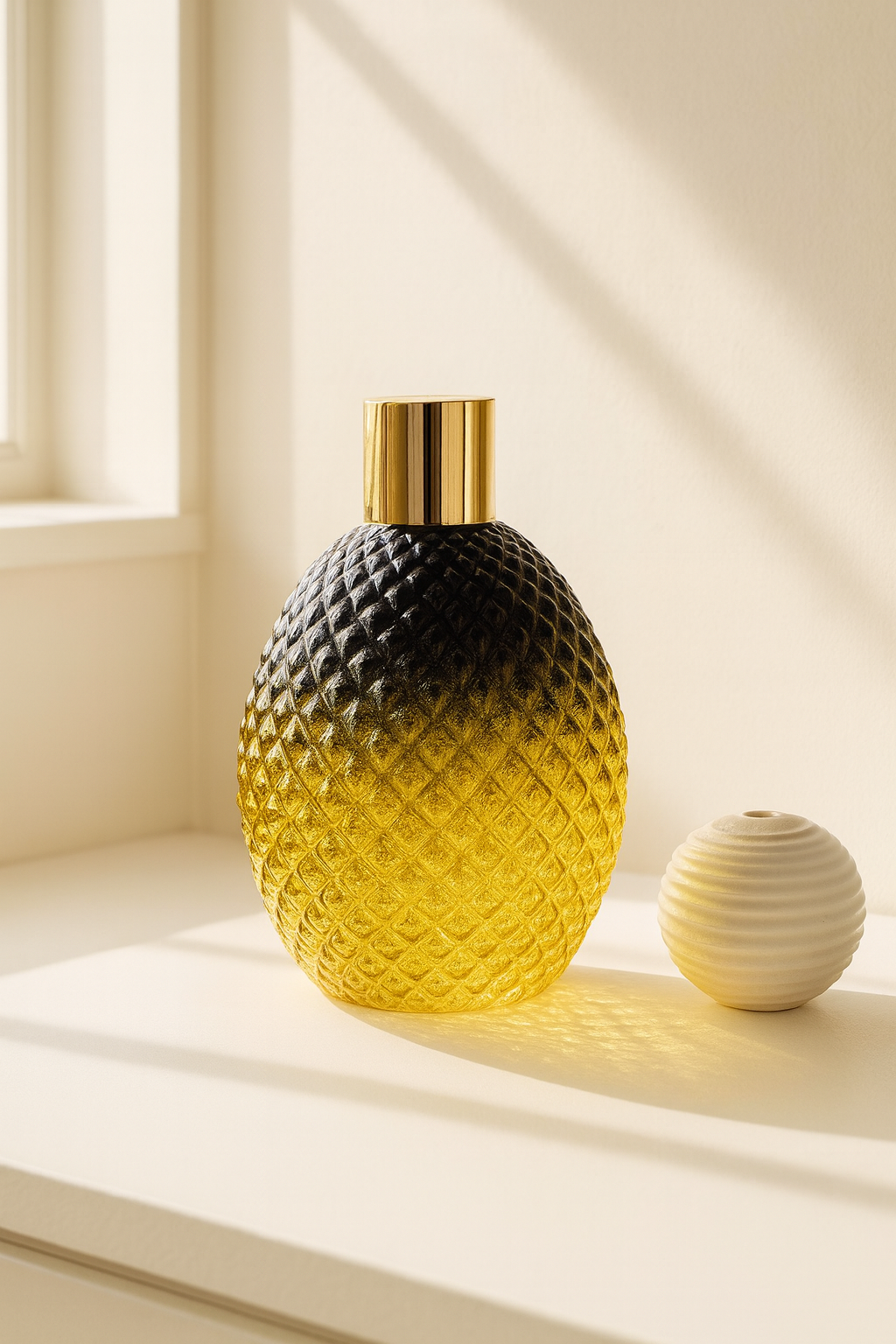 Aurora Luxe Textured Glass Vase