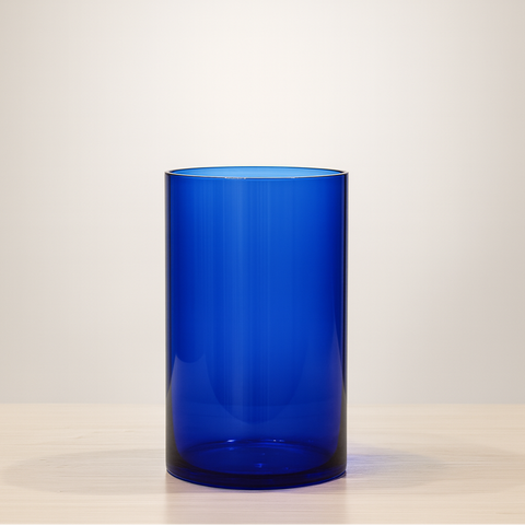 Azure Bloom Glass Vase [Blue]