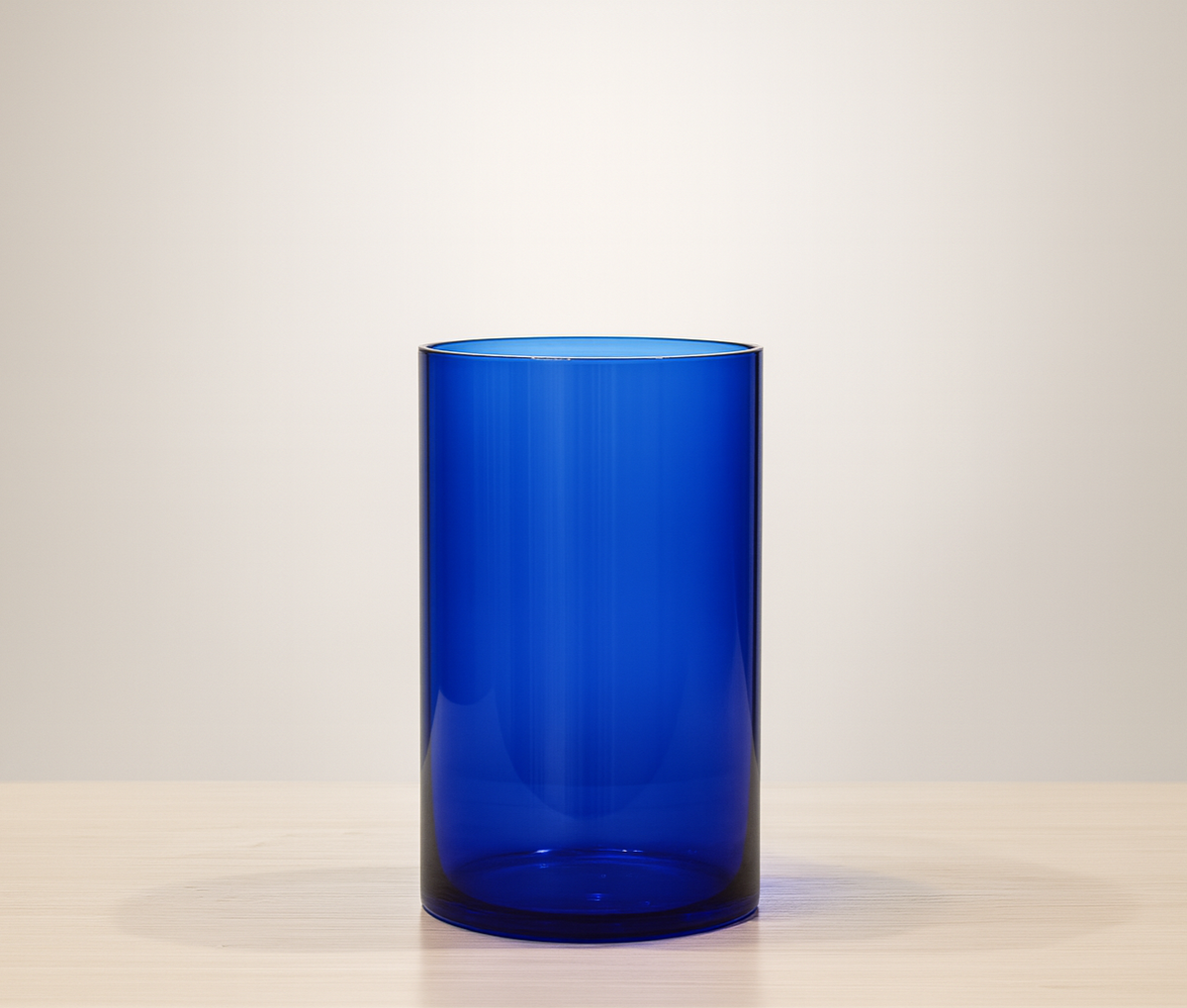 Azure Bloom Glass Vase (Blue)