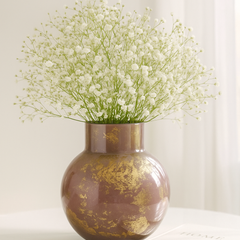 Antique Gold Textured Ceramic Vase