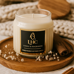 Elegance Soy Wax Scented Candle With Airtight Wooden Lid