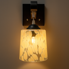 Designer Frosted Glass Wall Light