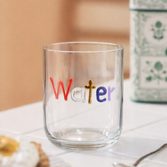 “Water” Handcrafted Glass Tumblers (Set of 2)