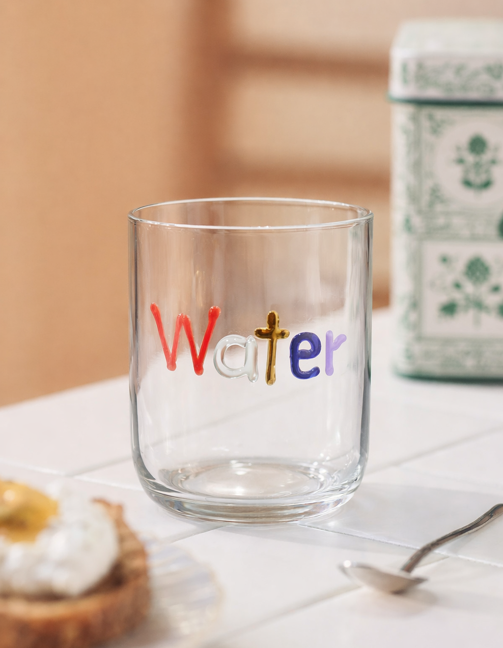 “Water” Handcrafted Glass Tumblers (Set of 2)