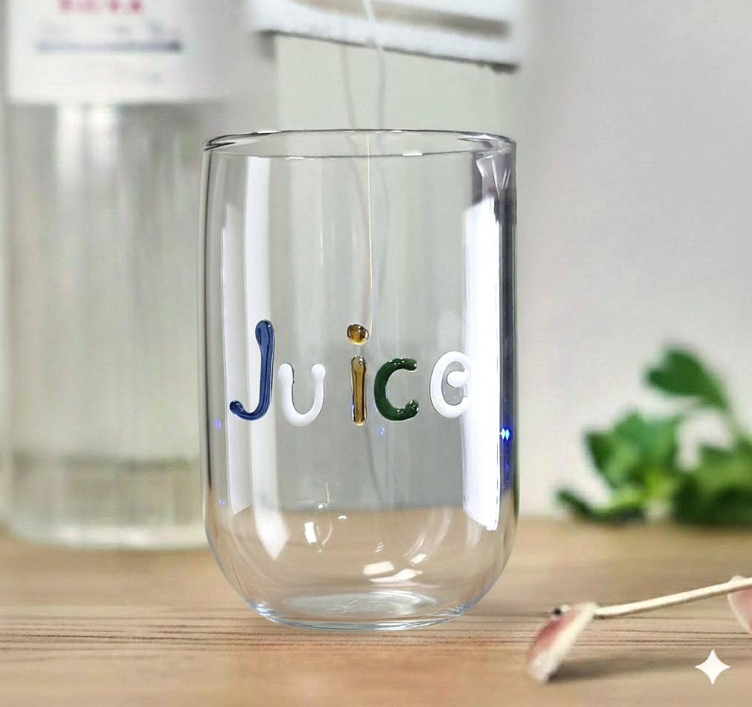 “Juice” Handcrafted Glass Tumbler (Pack Of 2)