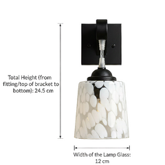 Designer Frosted Glass Wall Light