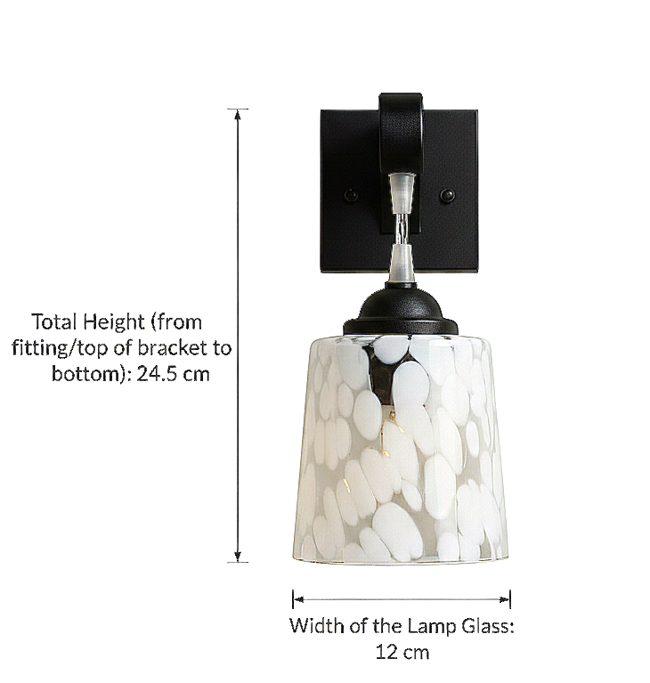 Designer Frosted Glass Wall Light