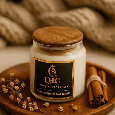 Elegance Soy Wax Scented Candle With Airtight Wooden Lid