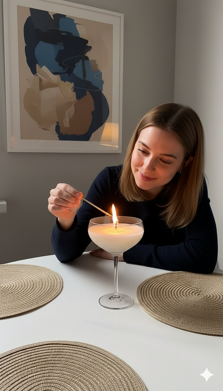 Coupe Glass Soy Wax Candle