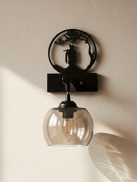 Krishna-Themed Decorative Wall Light