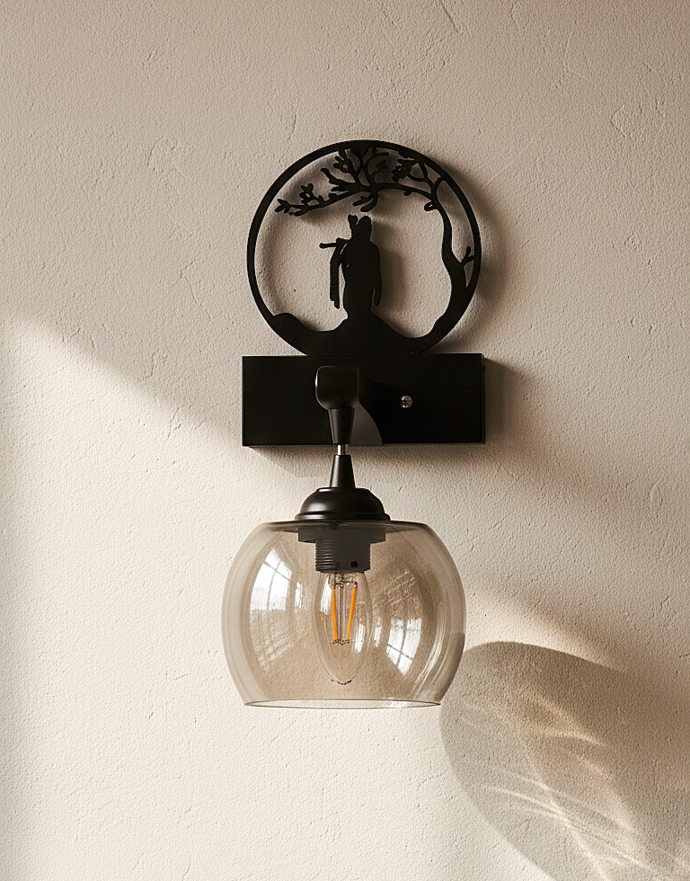 Krishna-Themed Decorative Wall Light