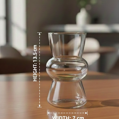 Sculpted Café Glass Tumblers (Set of 2)