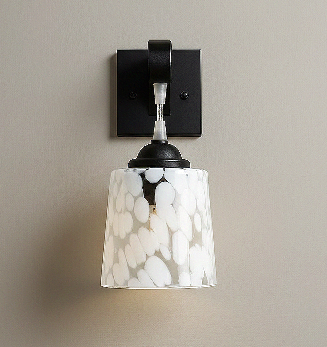Designer Frosted Glass Wall Light
