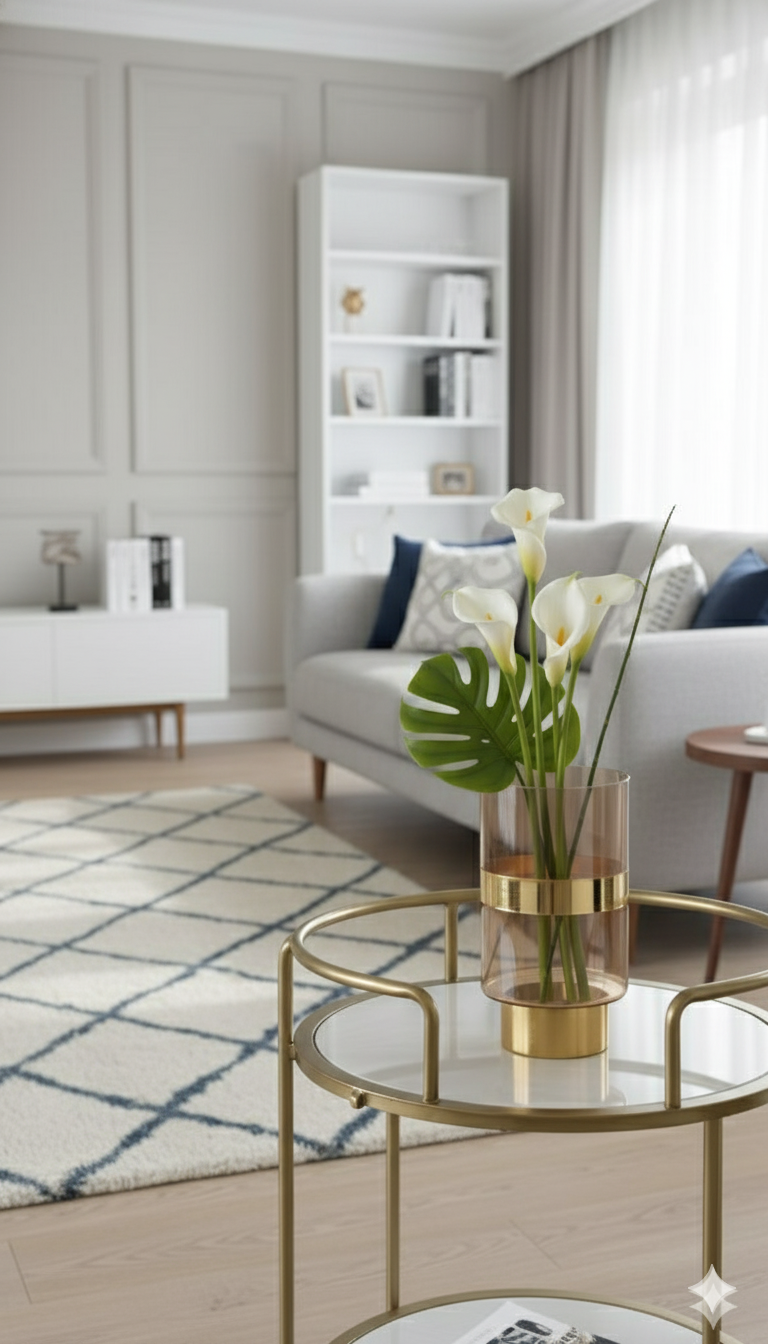 Auric Band Luxe Glass Vase