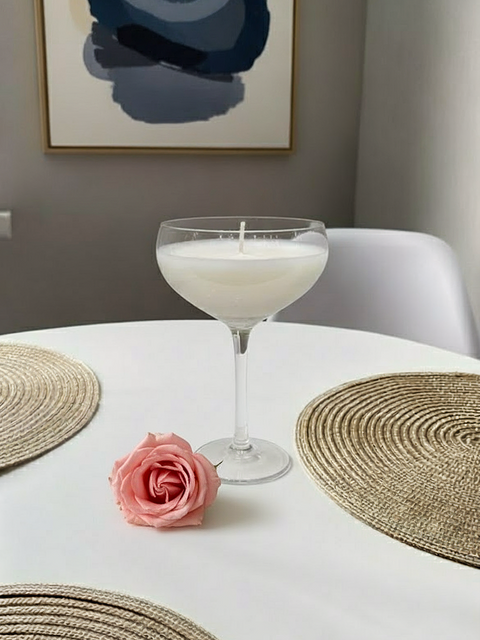 Coupe Glass Soy Wax Candle