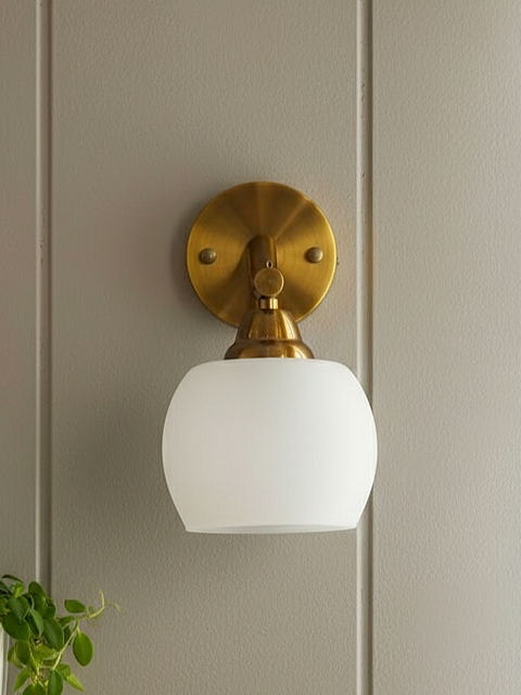 Aurora Brass Glow Wall Sconce