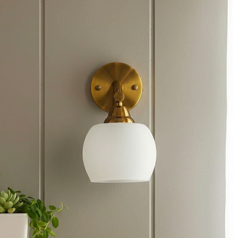Aurora Brass Glow Wall Sconce