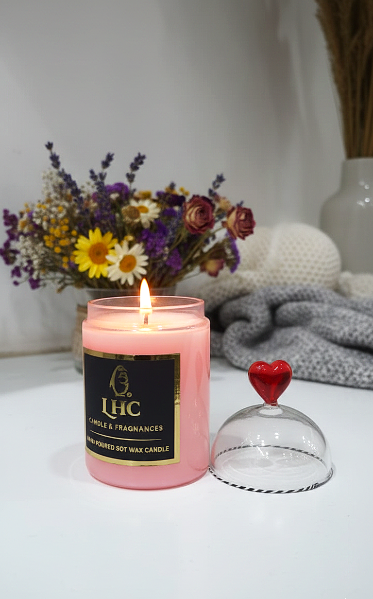 Festive Glass Dome Soy Wax Candle