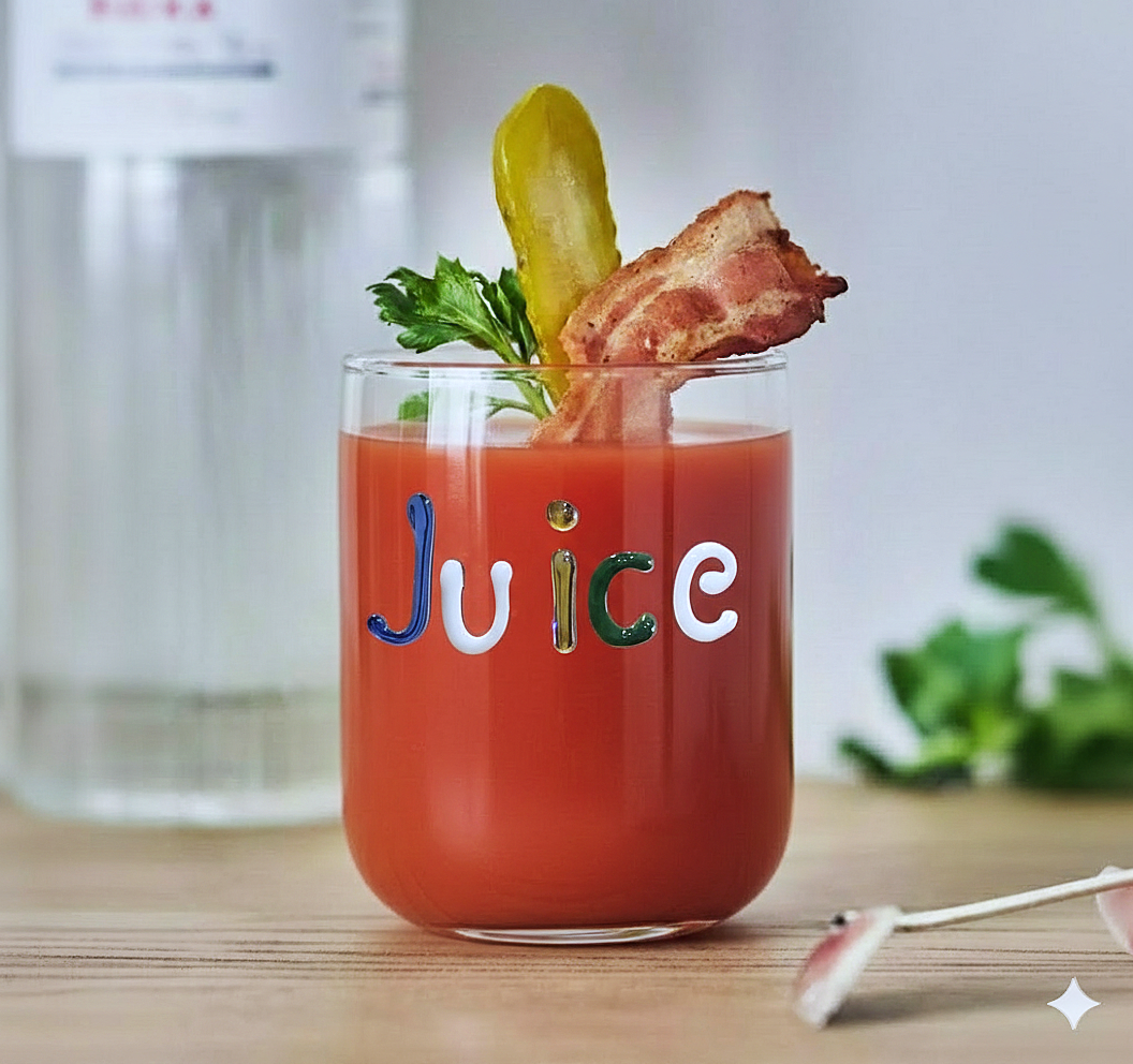 “Juice” Handcrafted Glass Tumbler (Pack Of 2)