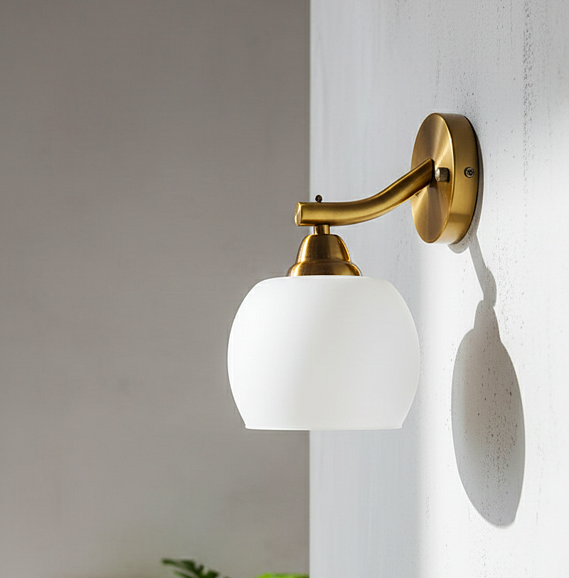 Aurora Brass Glow Wall Sconce