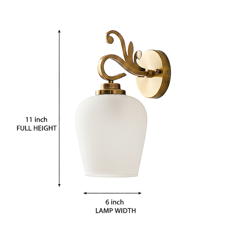 Heritage Glow Brass Wall Sconce