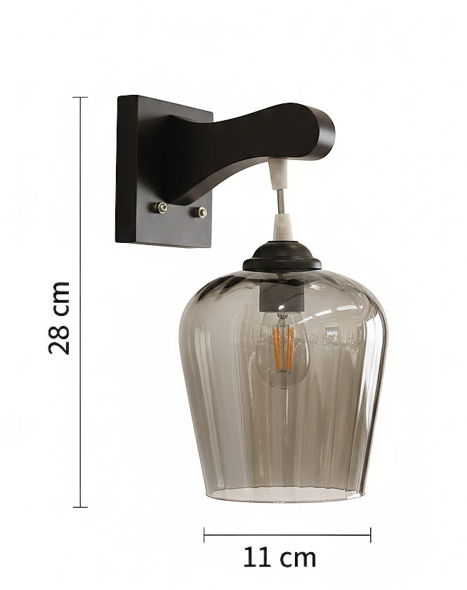 Amber Glow Modern Wall Sconce