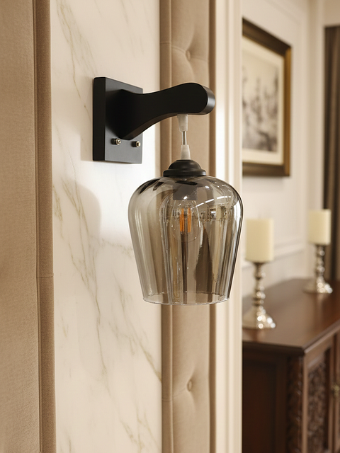 Amber Glow Modern Wall Sconce
