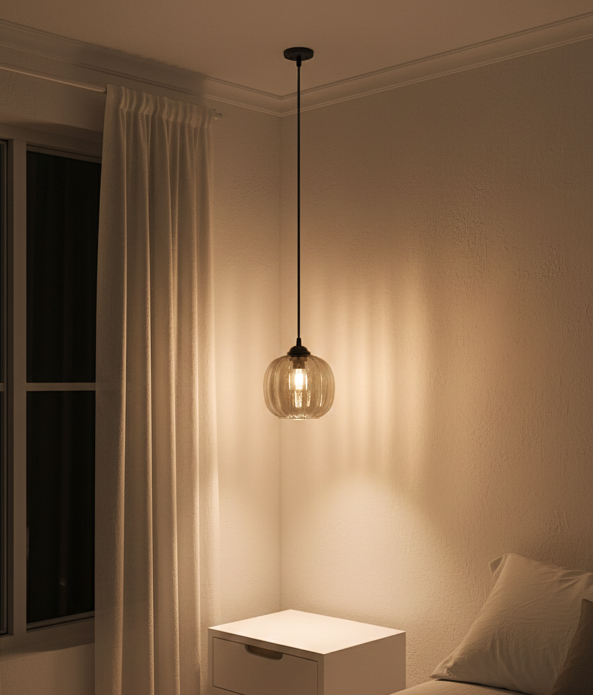 Aurora Glow Glass Pendant Light