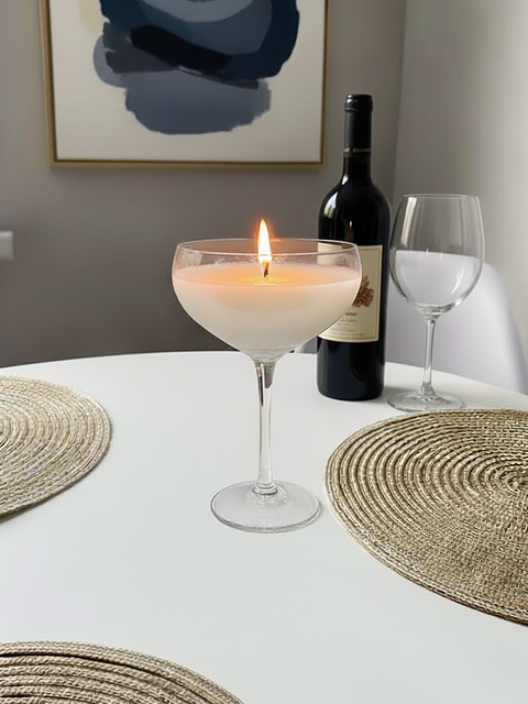 Coupe Glass Soy Wax Candle