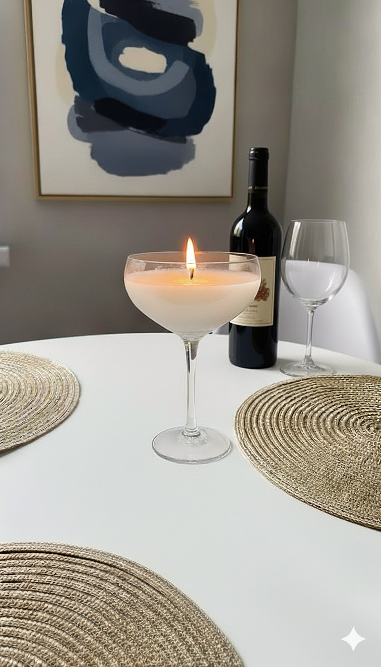 Coupe Glass Soy Wax Candle