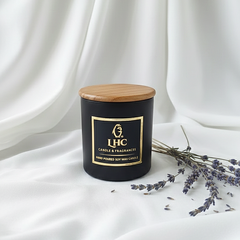 Midnight Matte Black – Luxury Soy Candle With Wooden Airtight Lid [Matte Black]