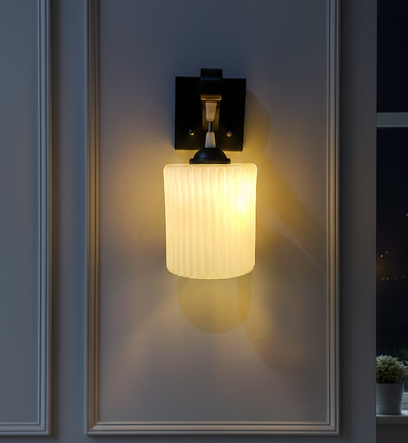 Minimal Frosted Cylinder Pendant Light