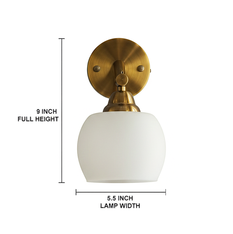 Aurora Brass Glow Wall Sconce