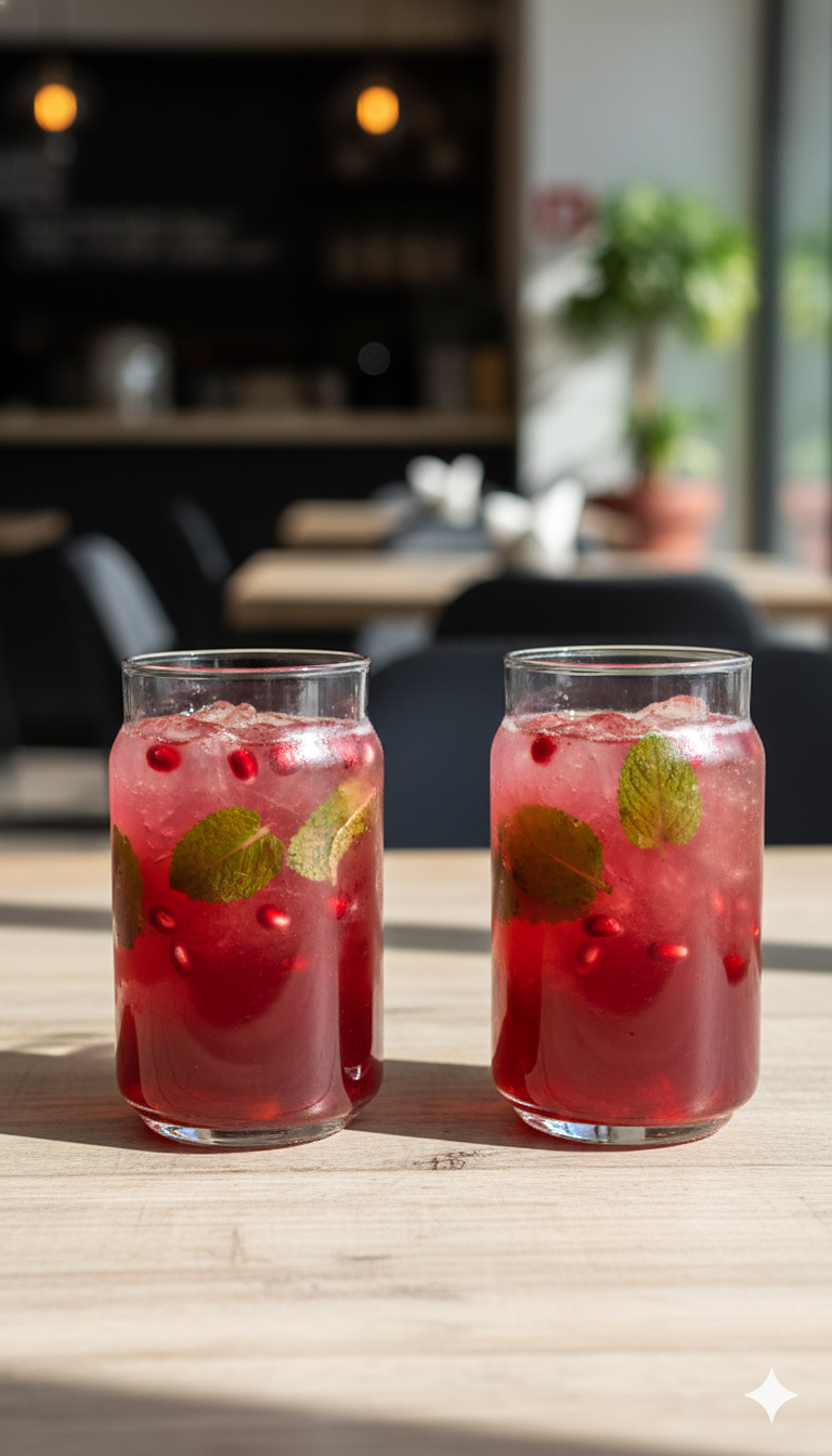 Modern Clear Glass Juice Tumblers (Set of 2)