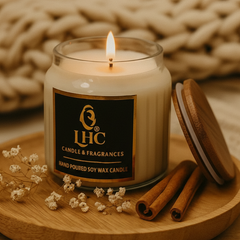 Elegance Soy Wax Scented Candle With Airtight Wooden Lid