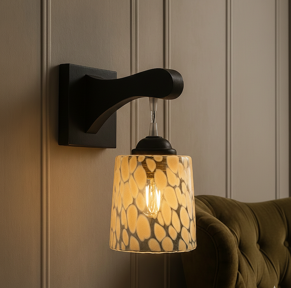 Designer Frosted Glass Wall Light