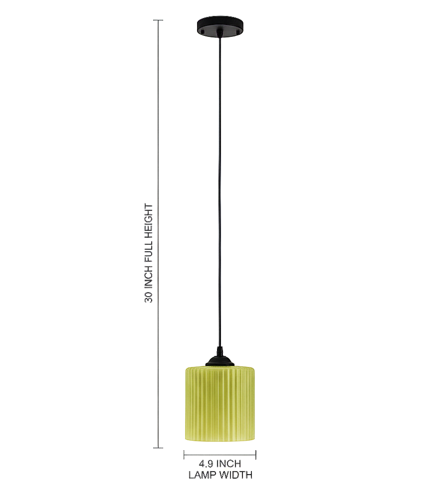 Ribbed Amber Glass Wall Sconce – Matte Black Base