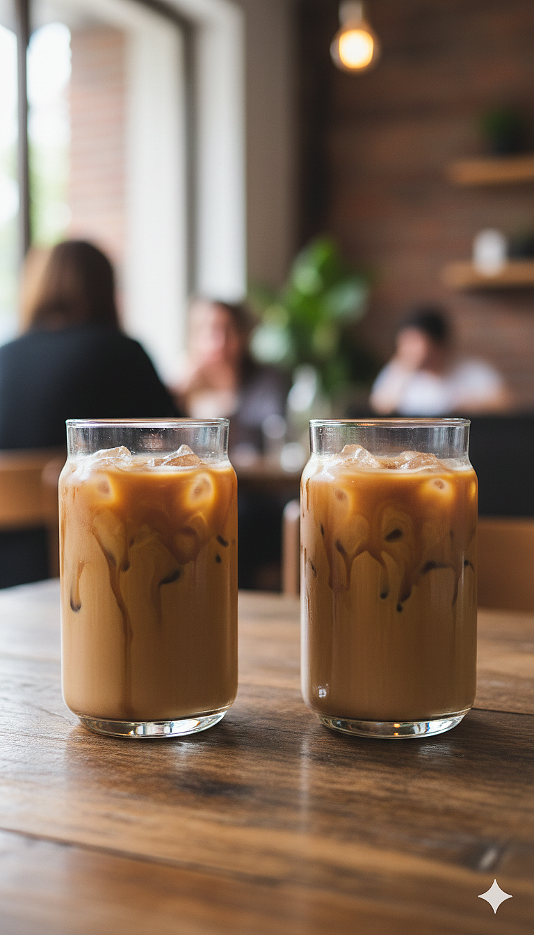 Modern Clear Glass Juice Tumblers (Set of 2)