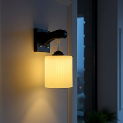 Minimal Frosted Cylinder Pendant Light