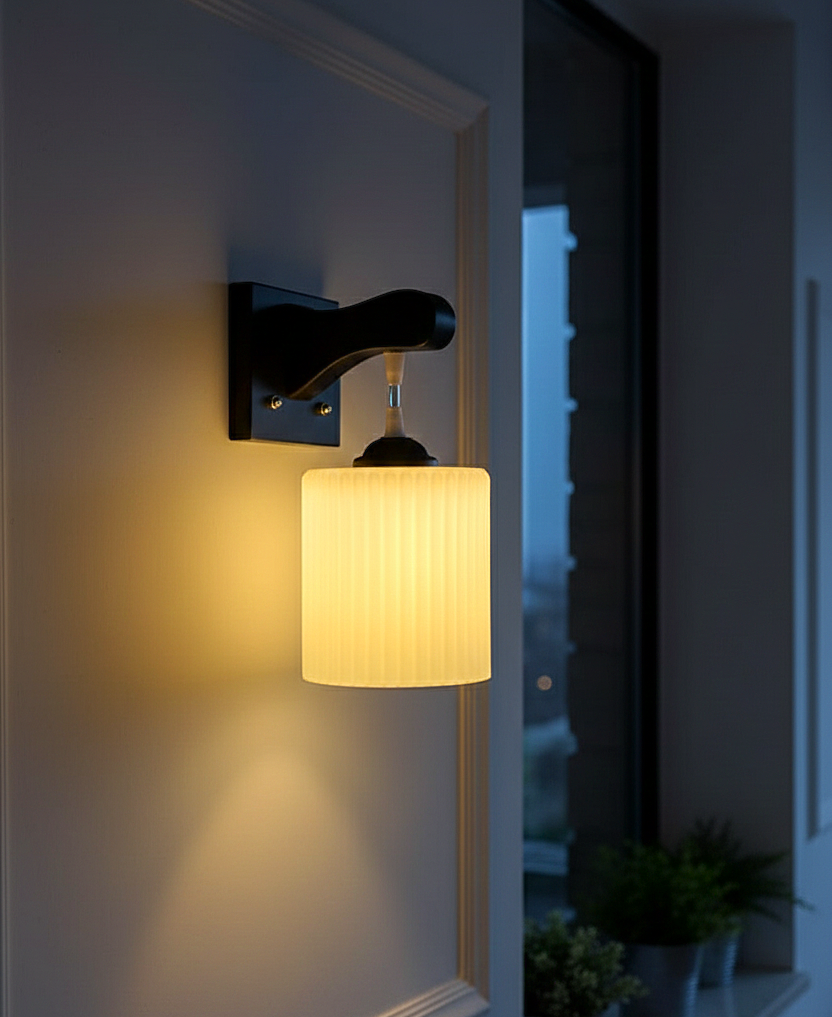 Minimal Frosted Cylinder Pendant Light