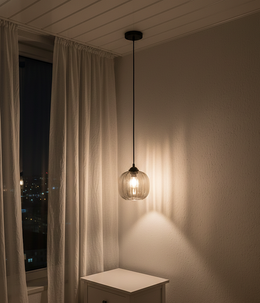 Aurora Glow Glass Pendant Light