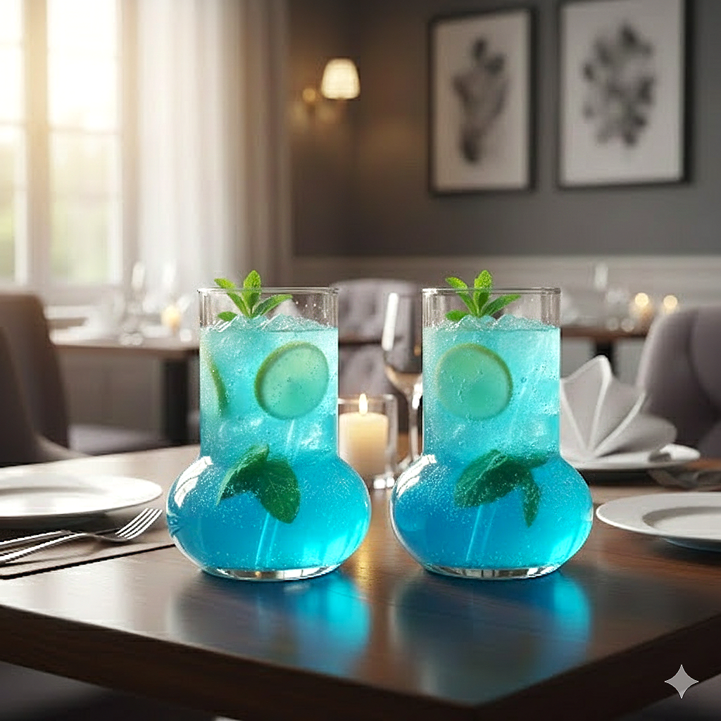 Bubble-Base Glass Tumbler (Set of 2)