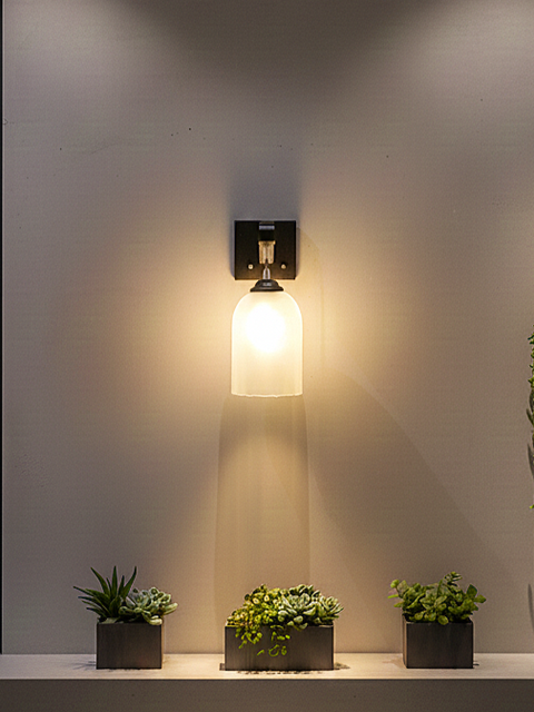 Modern Frosted Glass Wall Light